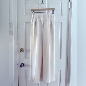 Aritzia Wilfred Effortless Pants in Light Birch Crepette, Size 2